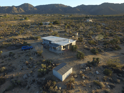 Joshua Tree Dream Incubator from the Air